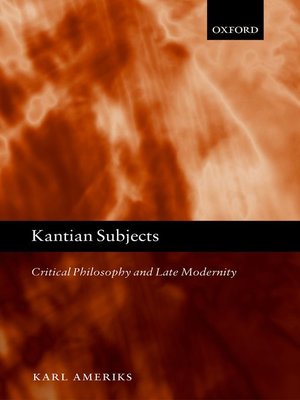 cover image of Kantian Subjects